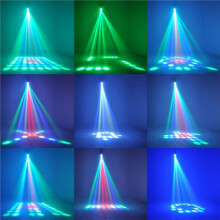 Colorful 64 Pattern Airship Stage Lights for Weddings, DJ, KTV, and Holiday Events EU