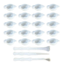 23PCS Silicone Moldling Cup Dispenser Measuring Mixing Bowl with Spoon Stirring Stick Ornaments Accessories Gadgets