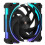 12CM Computer Case Cooling Fan ARGB Light Synchronization PWM Intelligent Temperature Control Silent Fan Black 1