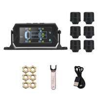 Auto RV LKW TPMS 6 Räder Sensor Solar Reifendrucküberwachungssystem 0-8Bar Auto Externer TPMS Sensor