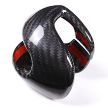 Dry Carbon Fiber Car Gear Shift Knob Cover Shifter Gear Knob for Macan 2022-2025 Car Interior Accessories Red
