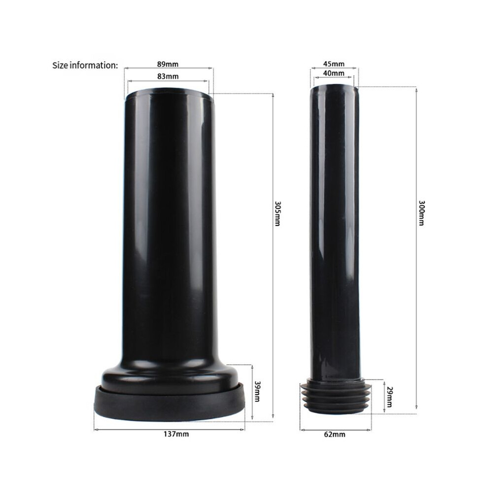 Wall Hung Toilet Extended Pipe Connector, Compatible Toilets And Bidets Parts, Reliable Wall Hung Toilet Gasket Included 4712927948582