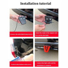 LED F1 V Style Bremslicht Universal Auto Rückfahrscheinwerfer Nebelscheinwerfer Rücklicht Dritte Bremsleuchte für Auto SUV JDM BBA