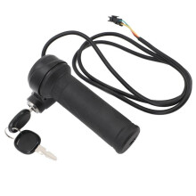 Electric Bike Throttle Grip Full Twist Throttle Grip Throttle Lock Key for Electric Bike Throttle Gas Handle