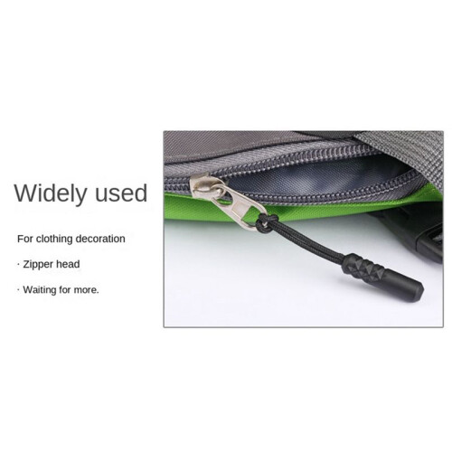 Plastic Zipper Puller, Plastic Puller, Climbing Zipper Tail Rope, Backpack Zipper Rope Gray 2