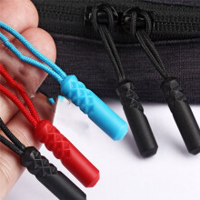 Plastic Zipper Puller, Plastic Puller, Climbing Zipper Tail Rope, Backpack Zipper Rope Black