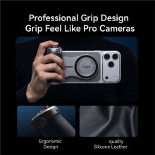 TELESIN Imaging Grip voor 17 16 15 14 13 12, Magnetische Cameragreep met Sluiter, Zoomknop, voor Mobiele Telefoonfotografie
