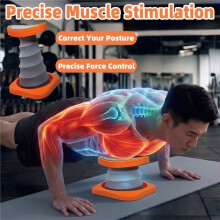 Push Stand Exercise Aids Effortless Rebound Biceps Workout Equipment Abdominal Fitness Equipment Gray