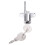3X 19mm Cylinder  Diameter Silver Tone Metal Drawer Plunger Lock with 2 Keys 3