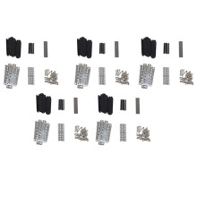 5 Set de Kits de Ramassage Humbucker pour Guitare Produisant Des Accessoires / Plaque de Base En Cupronickel / Entretoise / Bobine / Contre-Manche /