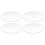 4X Transparent 3mm Thick Mirror Acrylic Round Disc Diámetro:100mm 1