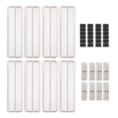 8 PCS Adjustable Drawer Dividers DIY Cabinet Storage Partition Divider for Clutter Kitchen Cutlery Organizer Separator 1