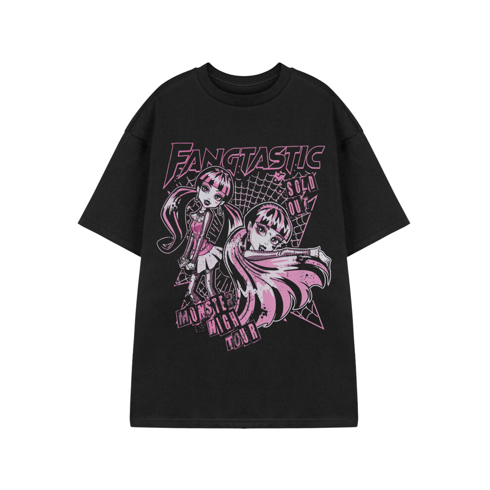 Monster High (Large) Short Sleeved T-Shirt (Womens Black)