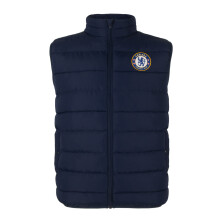Chelsea Official Gift Boys Padded Body Warmer Gilet Navy Zip 6-7 Years