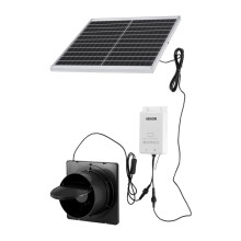 Solar-Luftabsauger - DUOKU - JRD-05 - 20W Solarpanel - Eingebaute Batterie - Durchfluss 374 m³/h