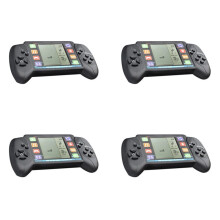 4X Pocket-Handheld-Videospielkonsole 3,5-Zoll-LCD--Tragbarer Brick-Spieler mit Eingebauten 23 + 26 Spielen (Schwarz)
