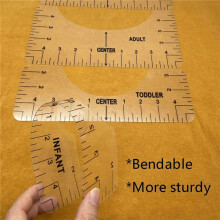 8X T-Shirt Ruler Guide Alignment Tool for Vinyl, Alignment Tool for T Shirt Centering Tool (Transparent)