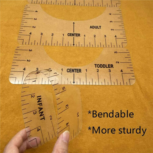 8X T-Shirt Ruler Guide Alignment Tool for Vinyl, Alignment Tool for  T Shirt Centering Tool (Transparent)