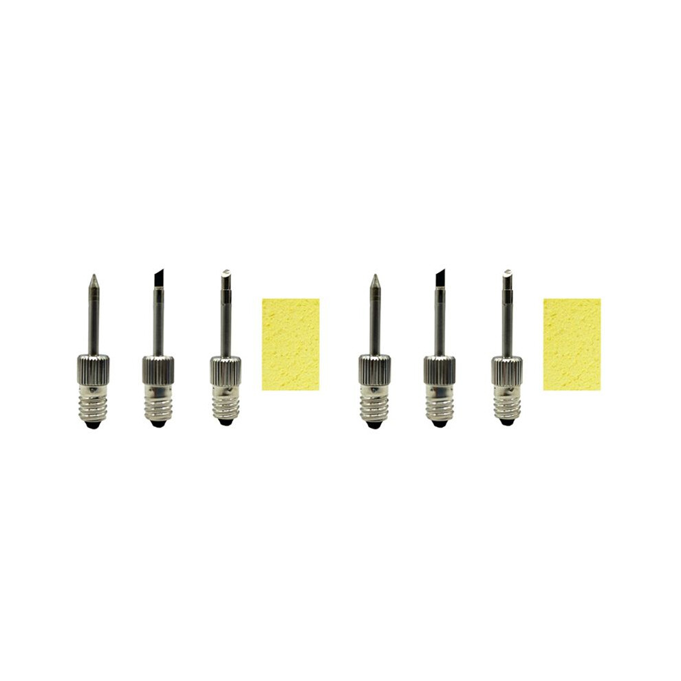6Pcs Brass Soldering Tips Usb Soldering Iron Welding Soldering Tips For E10 Interface Soldering Stations 4712286796442