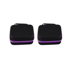 2X 6Colors Essential Oil Case 30 Bottles 10Ml Perfume Oil Essential Oil Box Travel Portable Bag