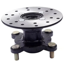 Front 15MM 4xM8 Stud Brake Wheel Hub & Pad for 50cc 110cc ATV Rim Tire Go Kart Buggy Karting UTV Quad Bike Part