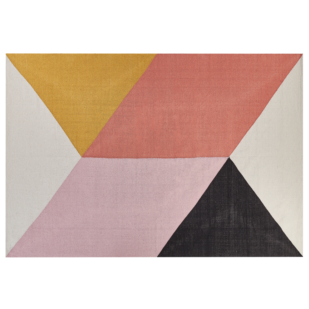Beliani Rug Nizip Multicolour 160 X 230 Cm Cotton