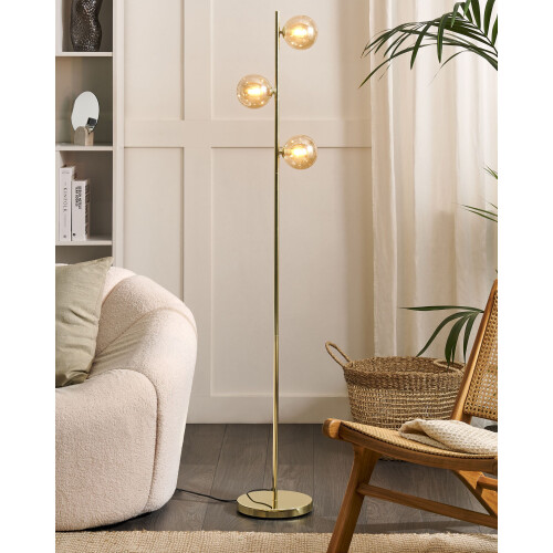 Beliani Floor Lamp RAMIS Metal Gold 1