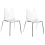 Beliani Set of 2 Dining Chairs SILERTON Transparent 1