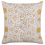 Beliani Throw Cushion AMARA Cotton 45 x 45 cm Yellow Floral Pattern 1