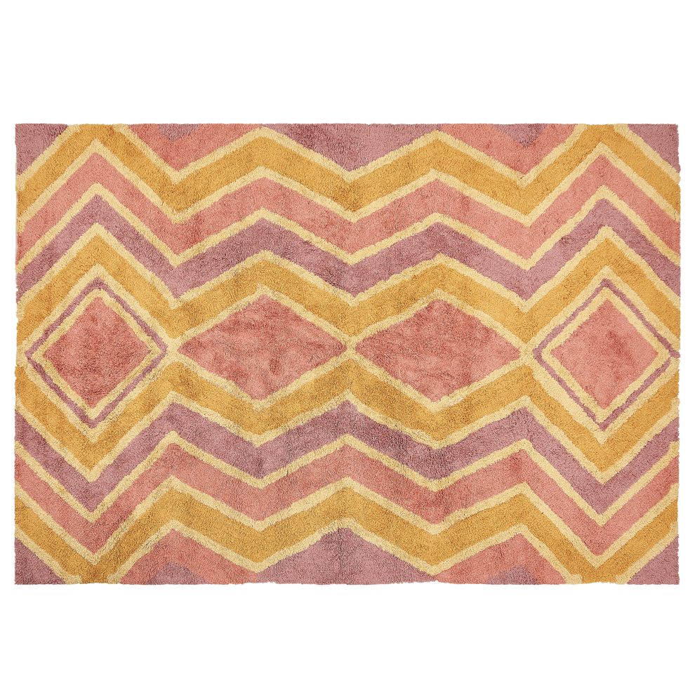 Beliani Rug Canakkale Multicolour 160 X 230 Cm Cotton