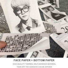 48 Rolls Sticker Thermal Paper 57mm x 30mm Self-Adhesive Thermal Printer for PAPERANG Printer Cash Register POS Receipt