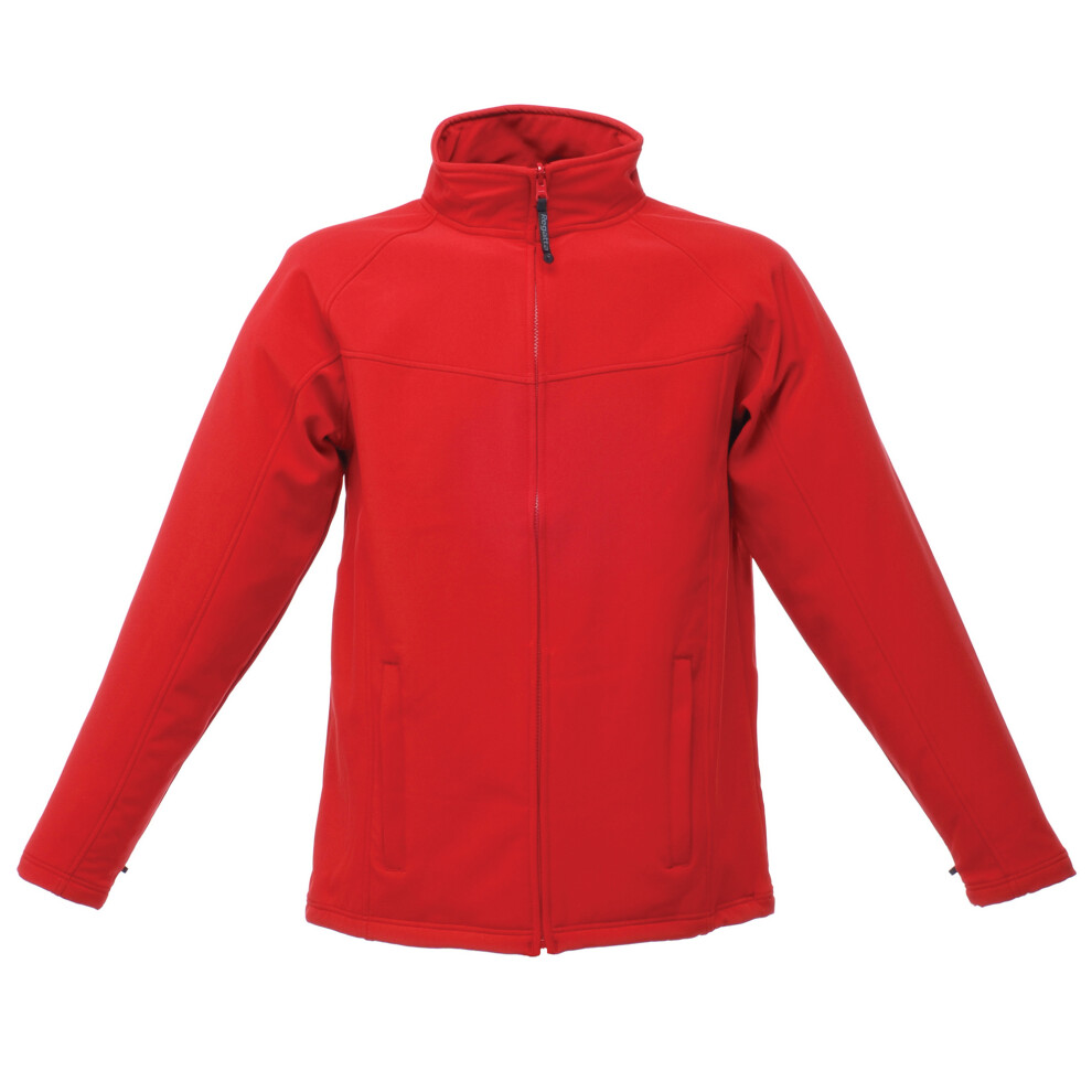Regatta (3Xl, Classic Red/Seal Grey) Mens Uproar Lightweight Wind Resistant Softshell Jacket