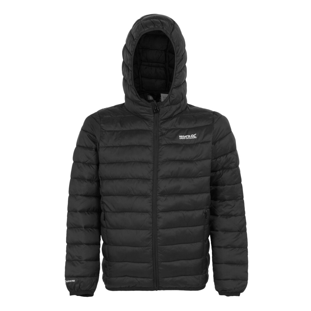 Regatta (7-8 Years, Black) Childrens/Kids Marizion Hooded Padded Jacket