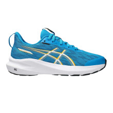 (5 UK, Aegean Blue/Twilight) Asics Childrens/Kids Road+Run Cushioned Shoes