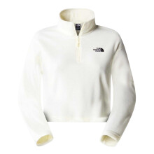 (8 UK, White) The North Face Womens/Ladies 100 Glacier Cropped Fleece Top