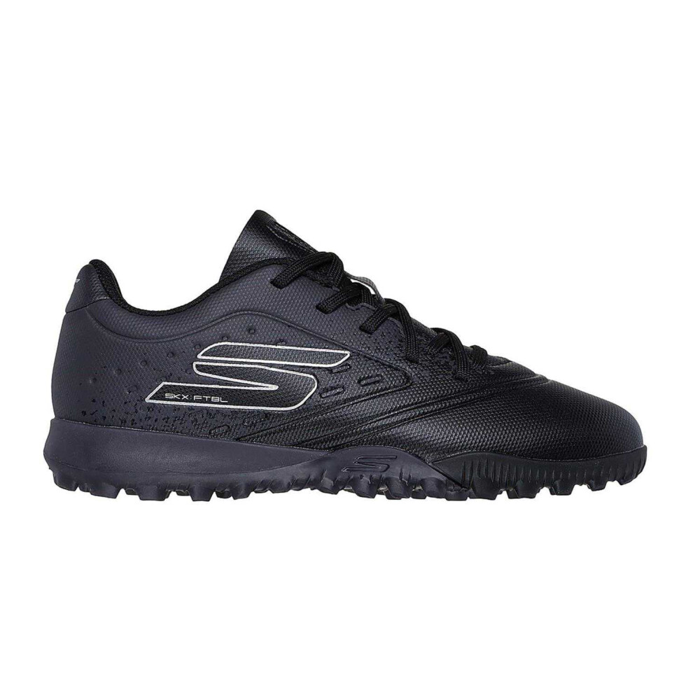 Skechers (12 Uk Child, Black) Childrens/Kids Razor 1.5 Graphic Print Flat Astro Turf Trainers