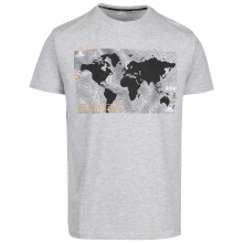 (M, Grey Marl) Trespass Mens Chera Topographic Crew Neck T-Shirt