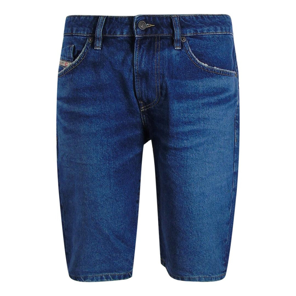 Diesel (31R, Blue Denim) Mens Slim Shorts