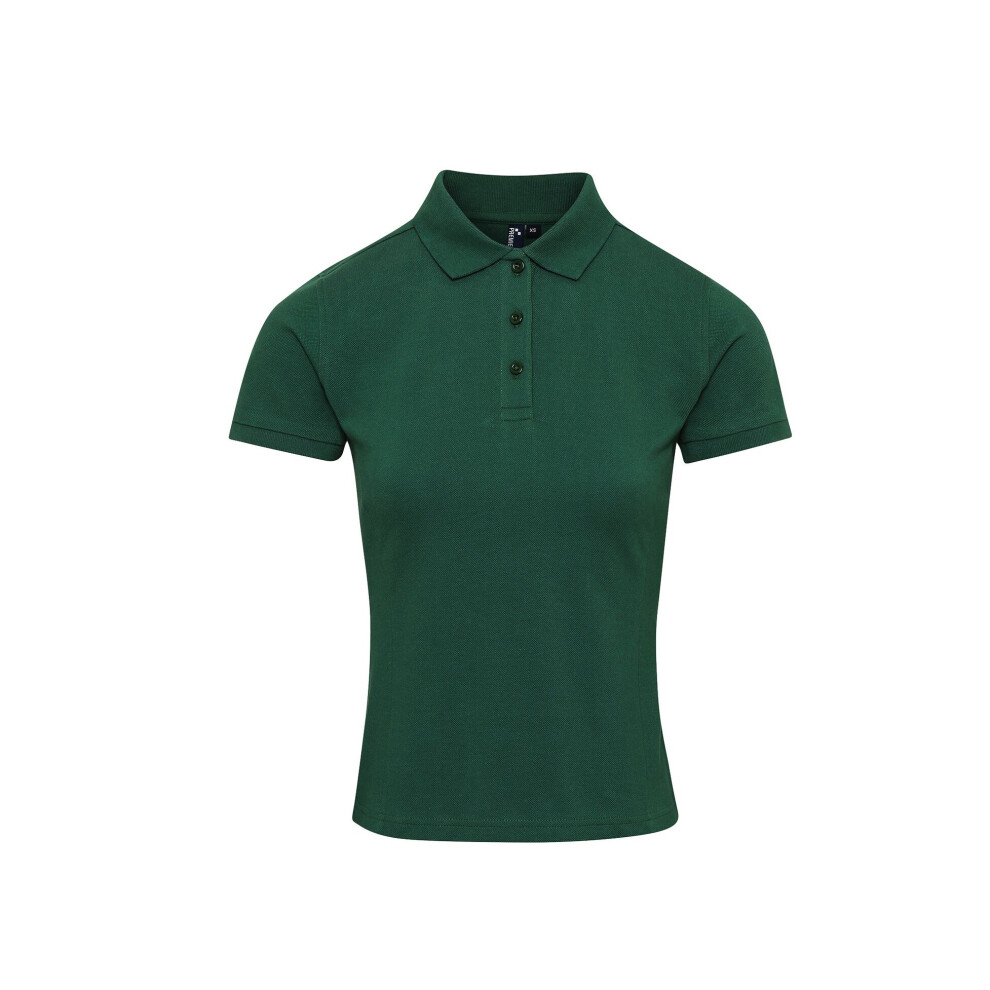 Premier (Xs, Bottle) Womens/Ladies Coolchecker Plus Piqu Polo With Coolplus