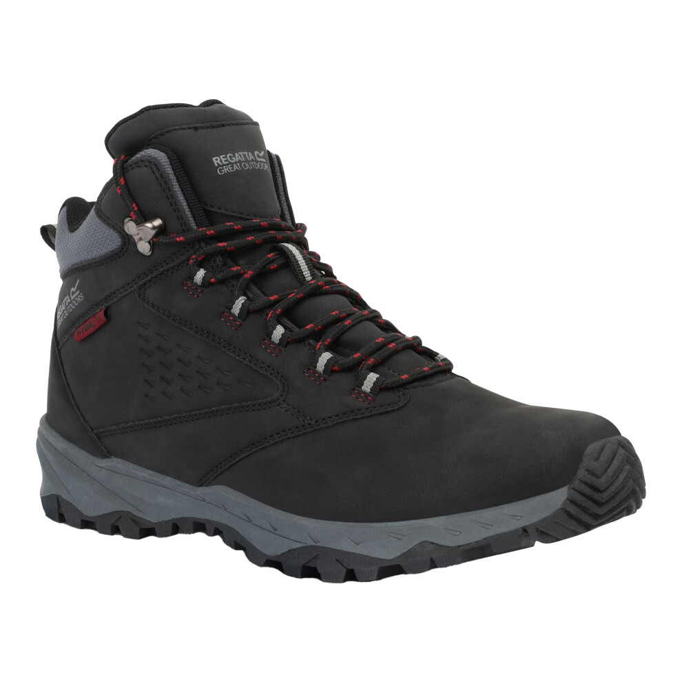 Regatta (9.5 Uk, Black/Rio Red) Mens Amble Waterproof Walking Boots