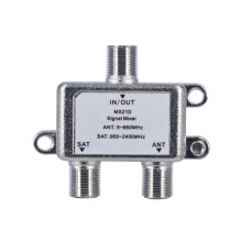 2 Way TV Antenna Satellite Splitter Coaxial Cable Antenna Cable Signal Splitter Female Connector Cable  Switcher