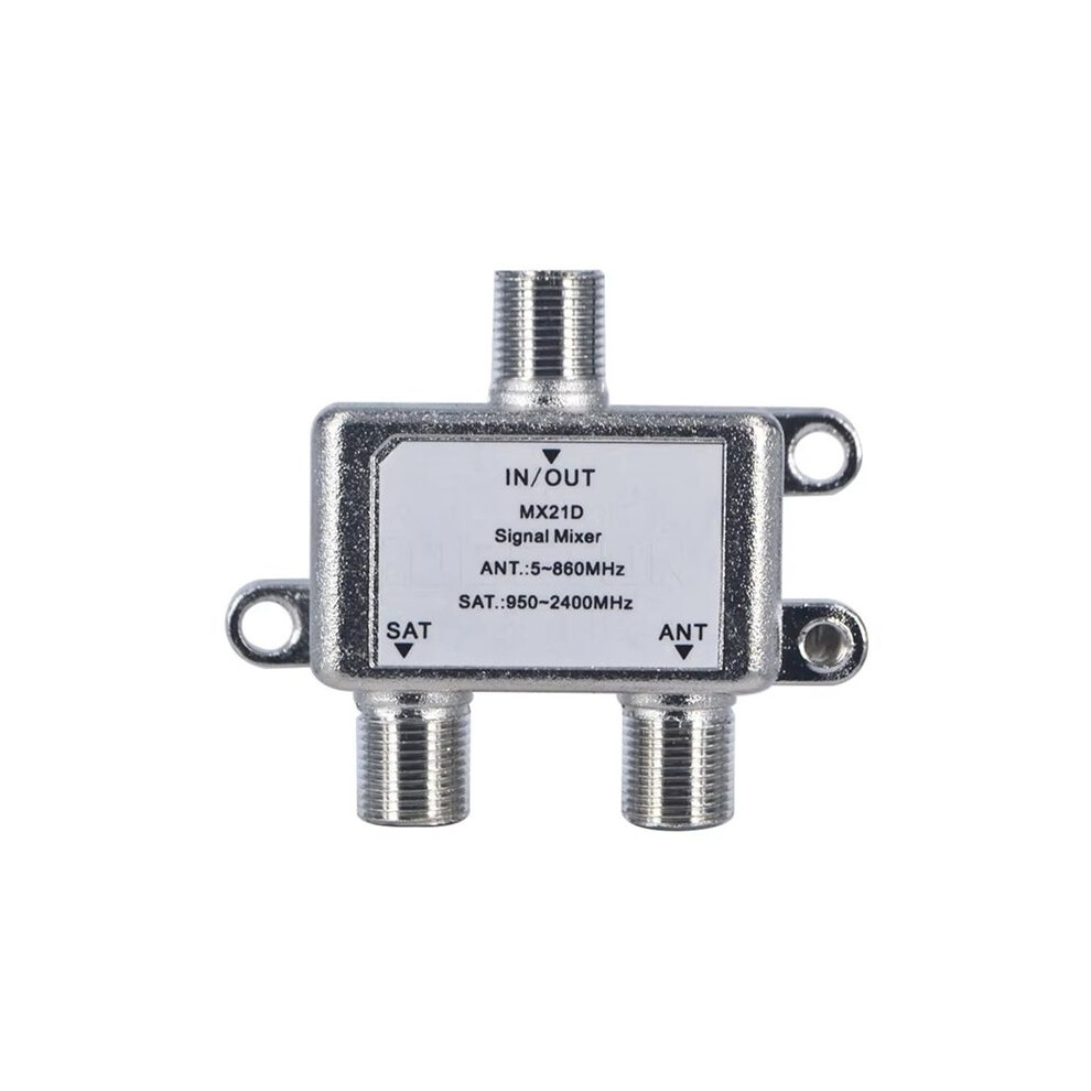2 Way Tv Antenna Satellite Splitter Coaxial Cable Antenna Cable Signal Splitter Female Connector Cable Switcher 4713768506139