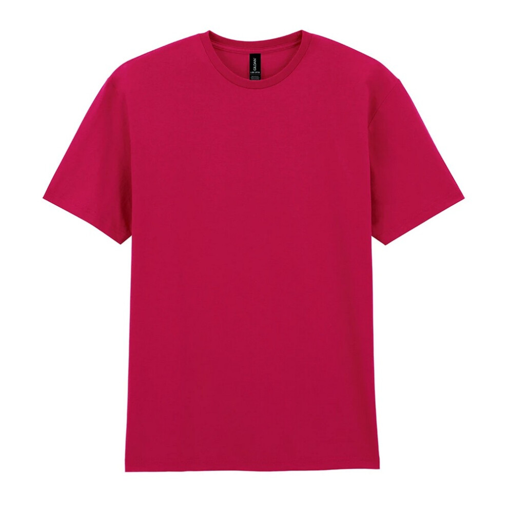 Gildan (M, Cherry Red) Mens Cotton Lightweight T-Shirt