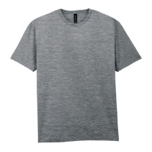 (S, Graphite Heather) Gildan Mens Cotton Lightweight T-Shirt