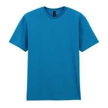 (S, Sapphire Blue) Gildan Mens Cotton Lightweight T-Shirt