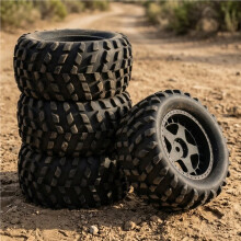 4 Pezzi Pneumatici da 80 mm Universali per 1/16 e-Revo, per HSP 94186 per 144001 Accessori di Aggiornamento per Auto RC