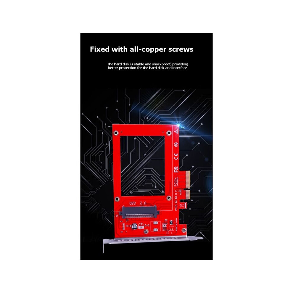Pci-E To U.2 Adapter Card, U2 Converter Card, Sff8639 To Pcie X4 Ssd Expansion Card Hard Drive Convert Card 4713344573340