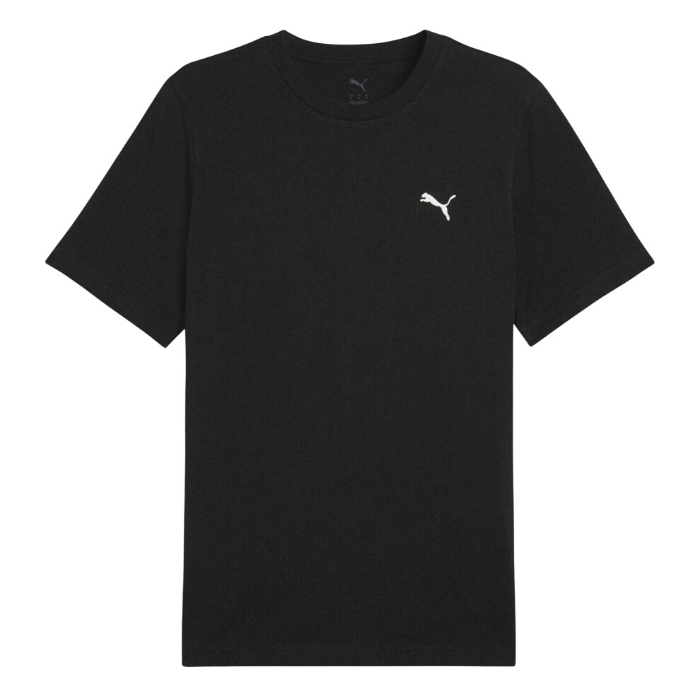 Puma (L, Black) Mens Small Logo Regular T-Shirt