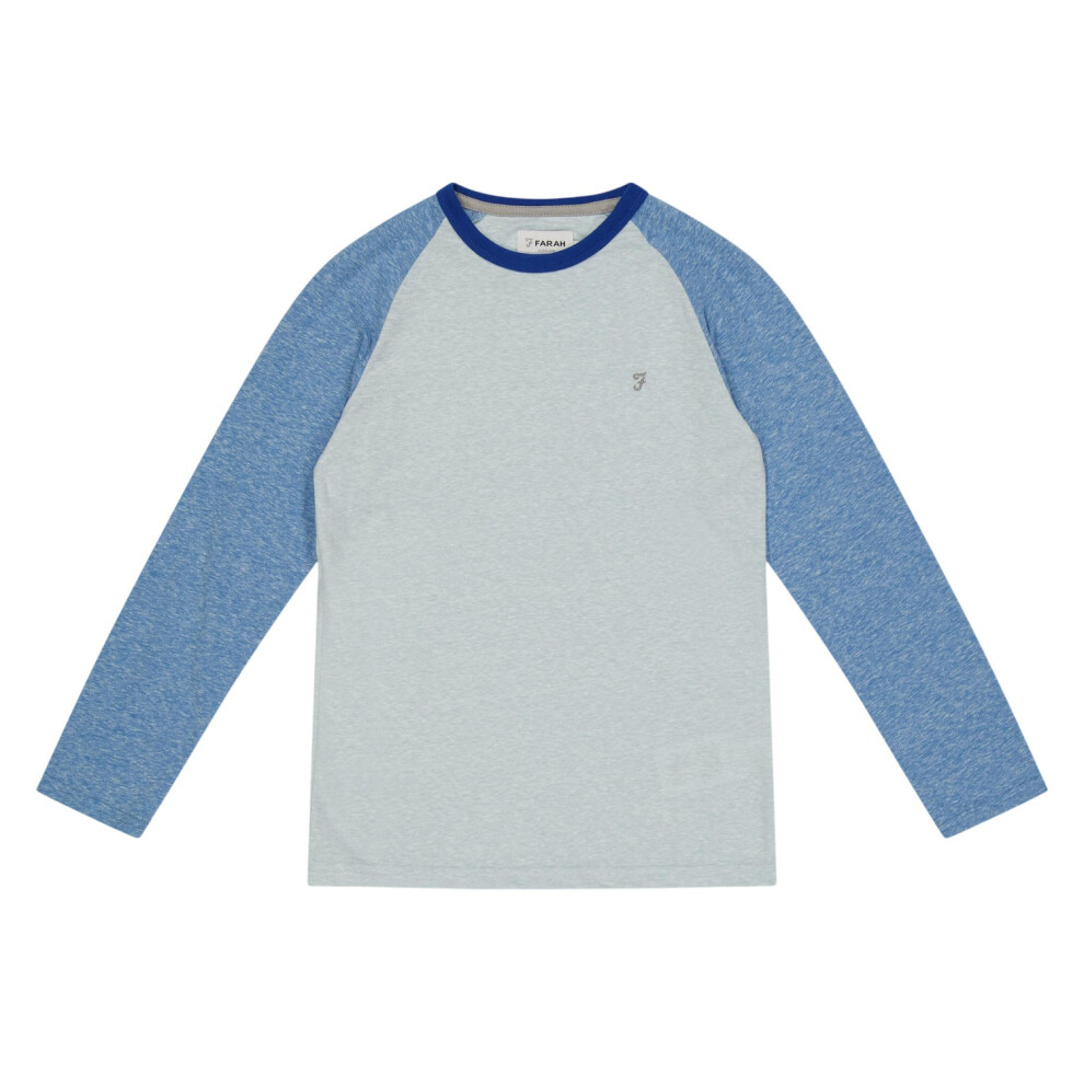 Farah (14-15 Years, Blue) Childrens/Kids Raglan Baseball T-Shirt