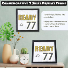 T Shirt Display Frame, 18x14Inch Shadow Box T Shirt Frame with 98% UV Protection Acrylic, 1Inch Depth of Usable Space